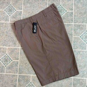 Mens Apt. 9 Brown/Tan Pinstripe Shorts, NWT